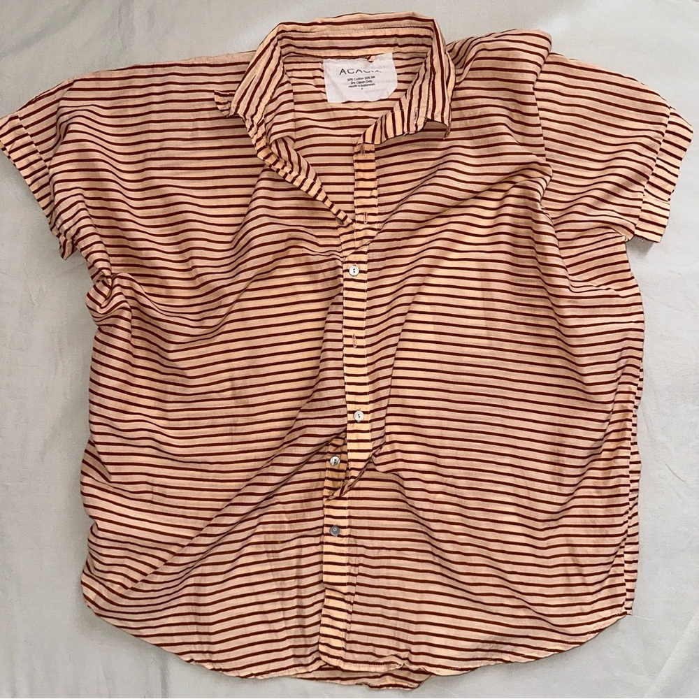 Acacia, Mombasa, XS.  Orange cream stripe